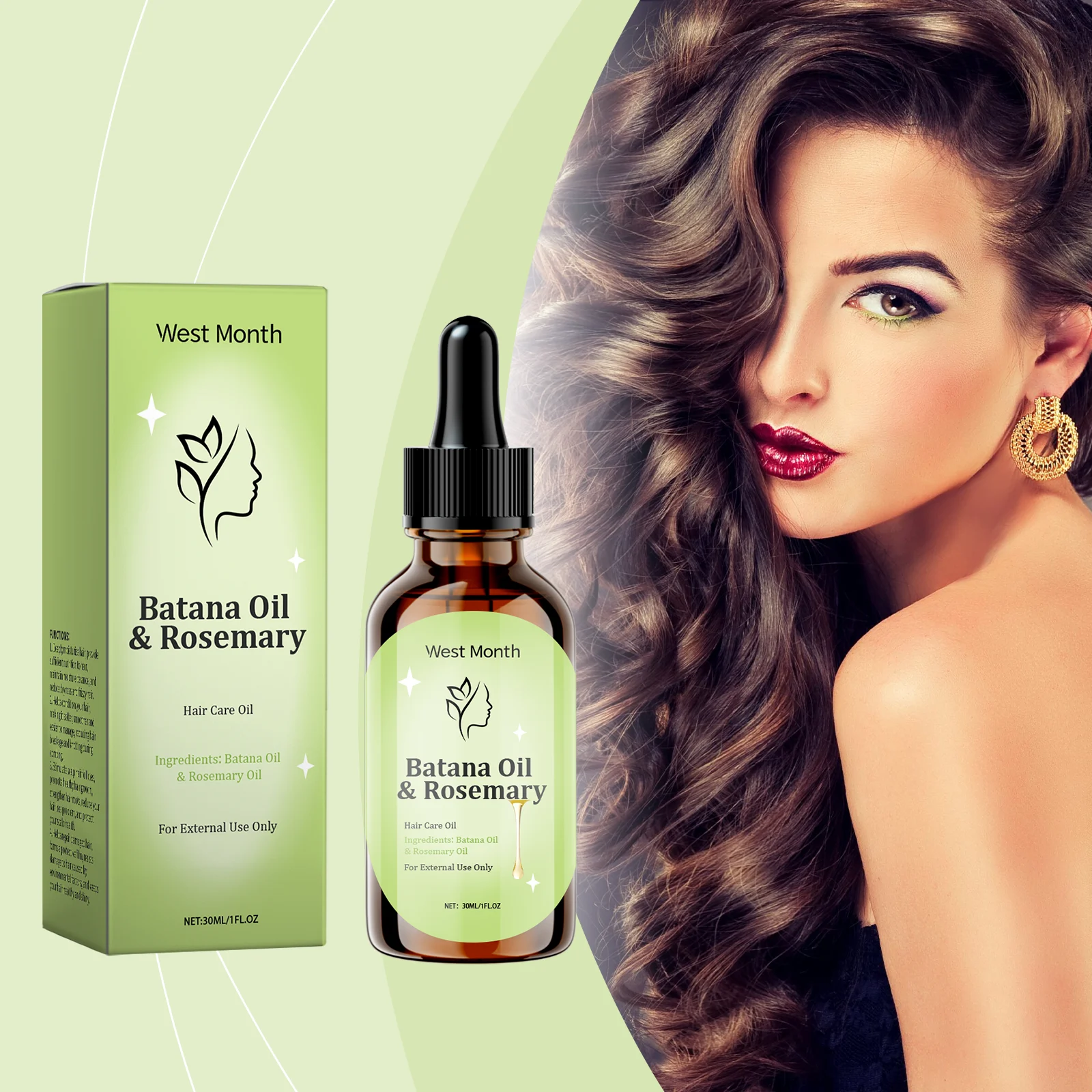Rosemary Hair Oil 30ml for Strengthening, Smoothing & Nourishing Dry Hair 2 rosemary hair oil 30ml wes ywu5q6k3 desc 2