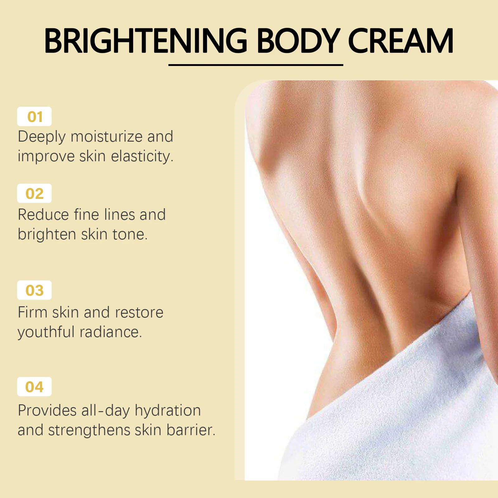 Skin Firming Body Cream 50g with Hyaluronic Acid & Peptides for Tightening and Brightening 5 skin firming body cream 50g wes 6fq28awt desc 5