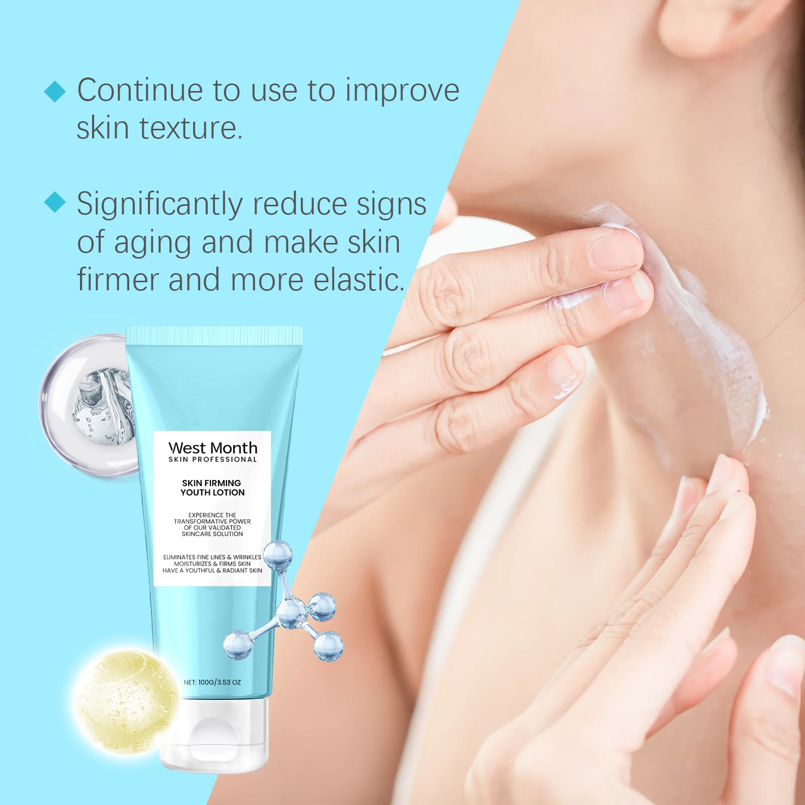 Skin Firming Youth Lotion with Niacinamide & Hyaluronic Acid 100g 8 skin firming youth lotion 100g wes yn67y76s desc 8