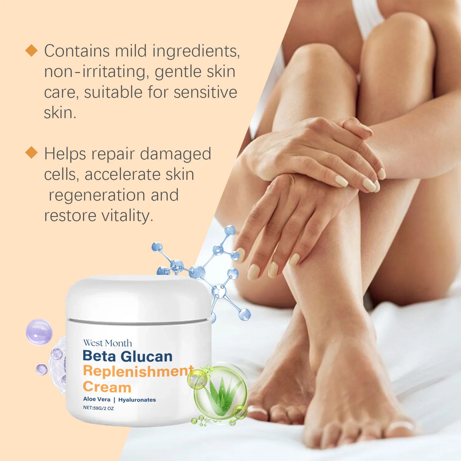 Skin Tightening Cream Firming & Moisturizing Anti-Wrinkle Face Cream with Aloe Vera & Hyaluronic Acid 59g 5 skin tightening firming moisturizing face cream 59g wes aafqfz54 desc 5