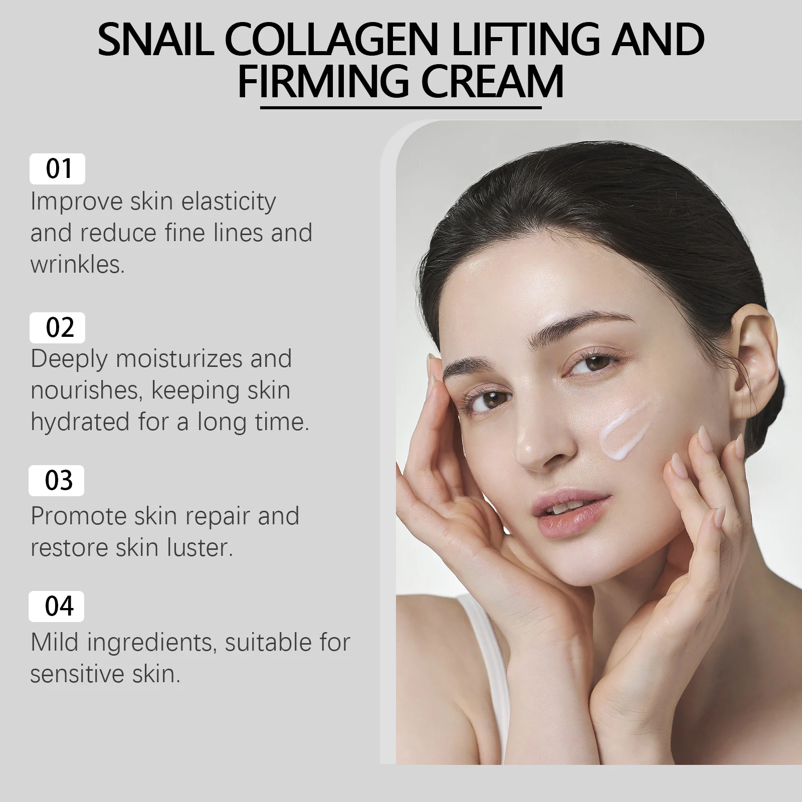Snail Collagen Lifting Firming Cream 30g | Anti-Wrinkle & Hydrating Face Moisturizer 5 snail collagen lifting firming cream 30g wes z4dpkzck desc 5