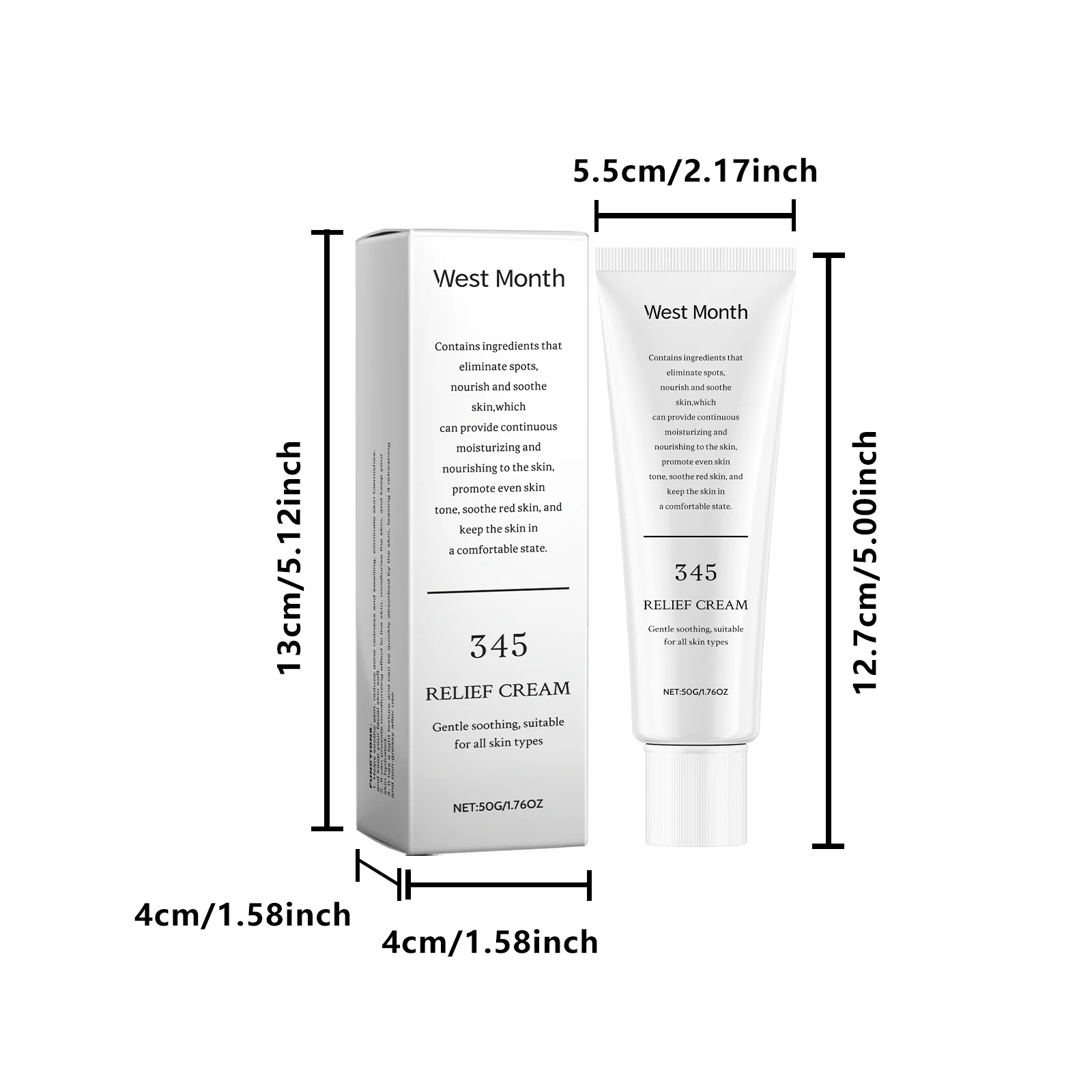 Soothing Moisturizing Face Cream Hydrating Nourishing Gentle Care 50g 1 soothing moisturizing face cream 50g wes asj68r74 desc 1