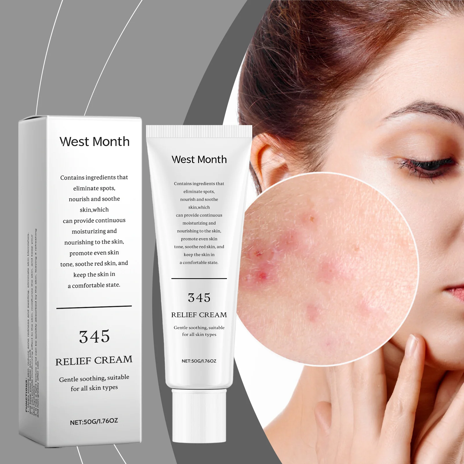 Soothing Moisturizing Face Cream Hydrating Nourishing Gentle Care 50g 2 soothing moisturizing face cream 50g wes asj68r74 desc 2