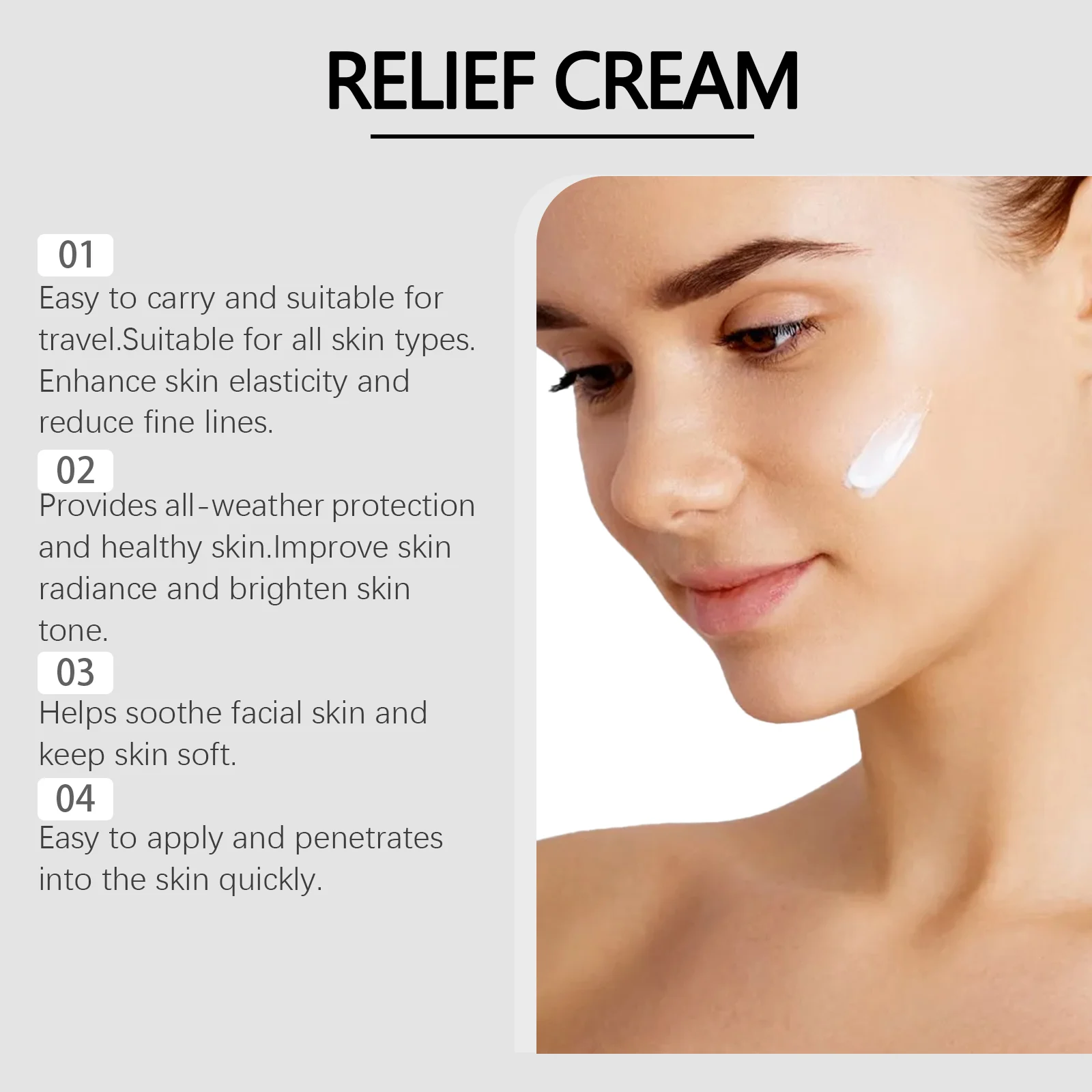 Soothing Moisturizing Face Cream Hydrating Nourishing Gentle Care 50g 5 soothing moisturizing face cream 50g wes asj68r74 desc 5