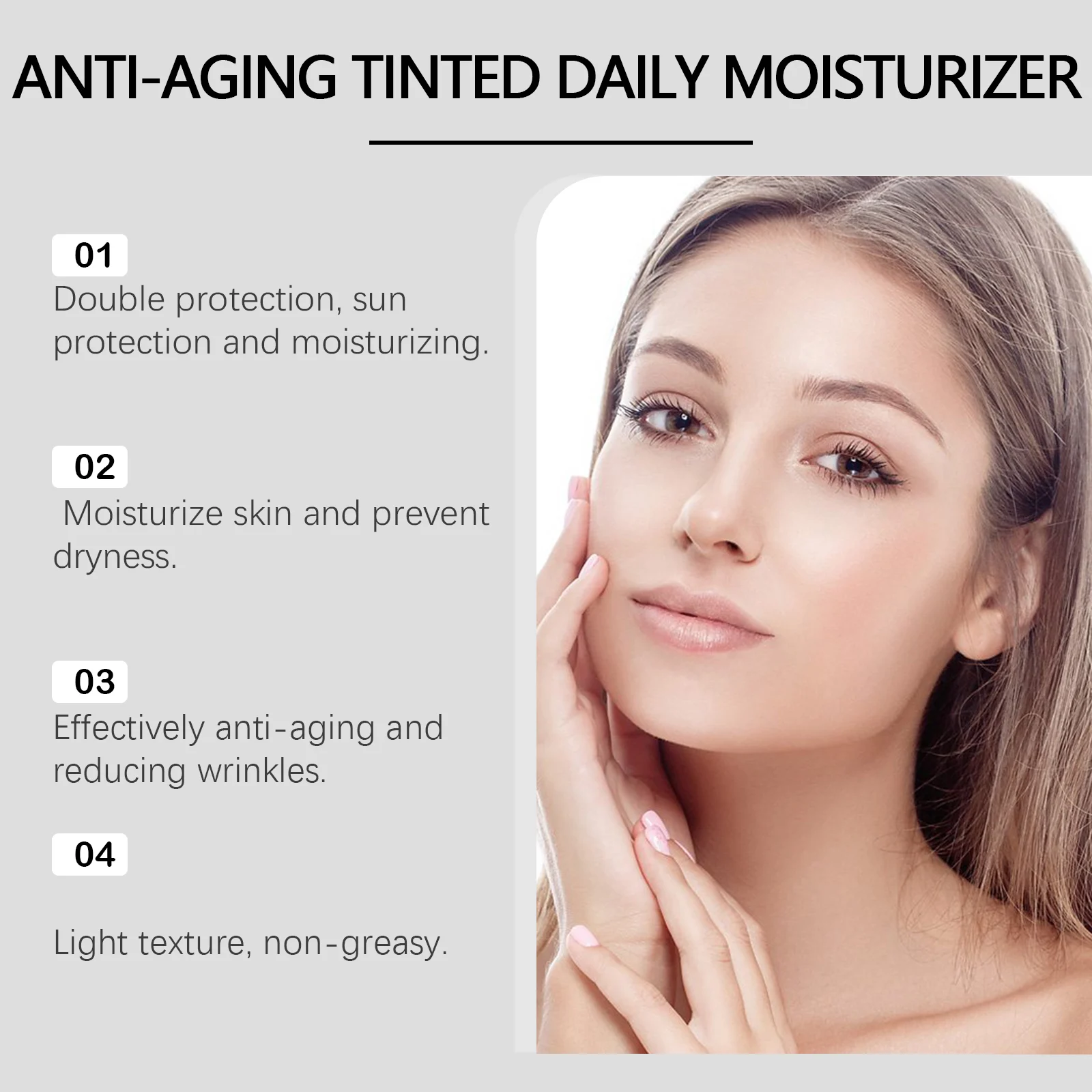 SPF 45 Tinted Moisturizer with Sunscreen, Anti-Aging, Broad Spectrum Protection, 48g 8 spf 45 tinted moisturizer sunscreen anti aging 48g wes 62gk4jfz desc 8