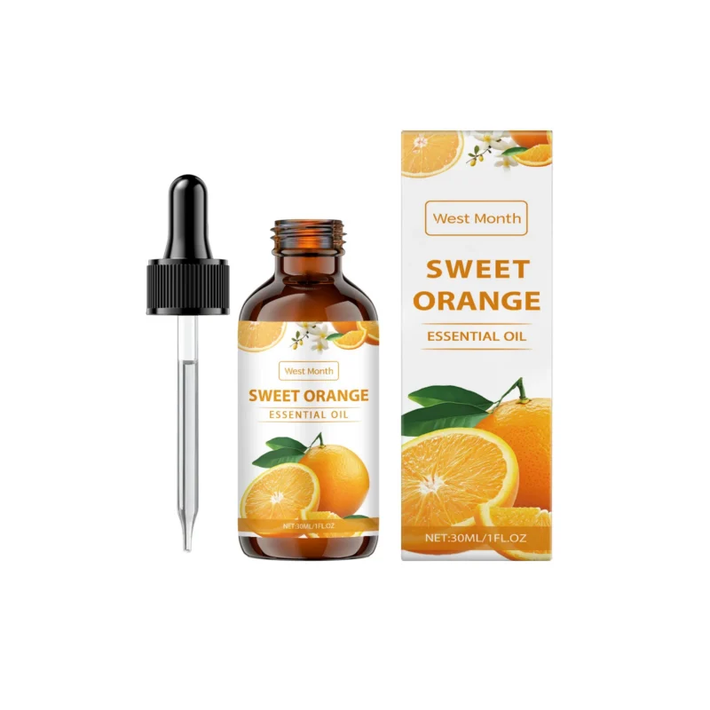 Sweet Orange Essential Oil 30ml for moisturizing skin and creating a relaxing atmosphere with aromatherapy.