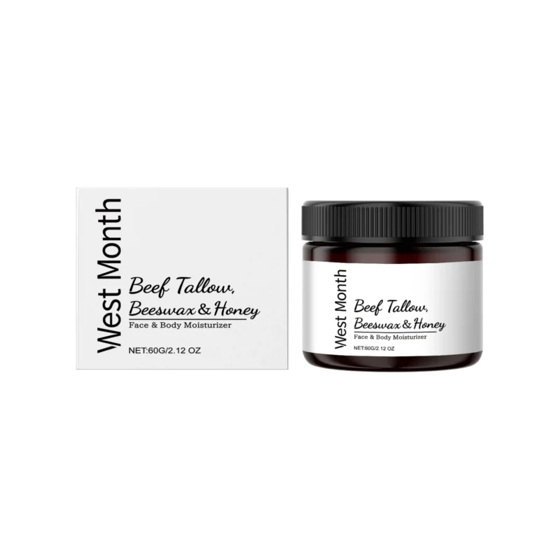 West Month Tallow Honey Moisturizing Cream 60g for deep hydration of face and body skin