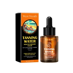 West Month Tanning Water Tanning Serum Fast Absorption Bronzer for Healthy Bronze Skin