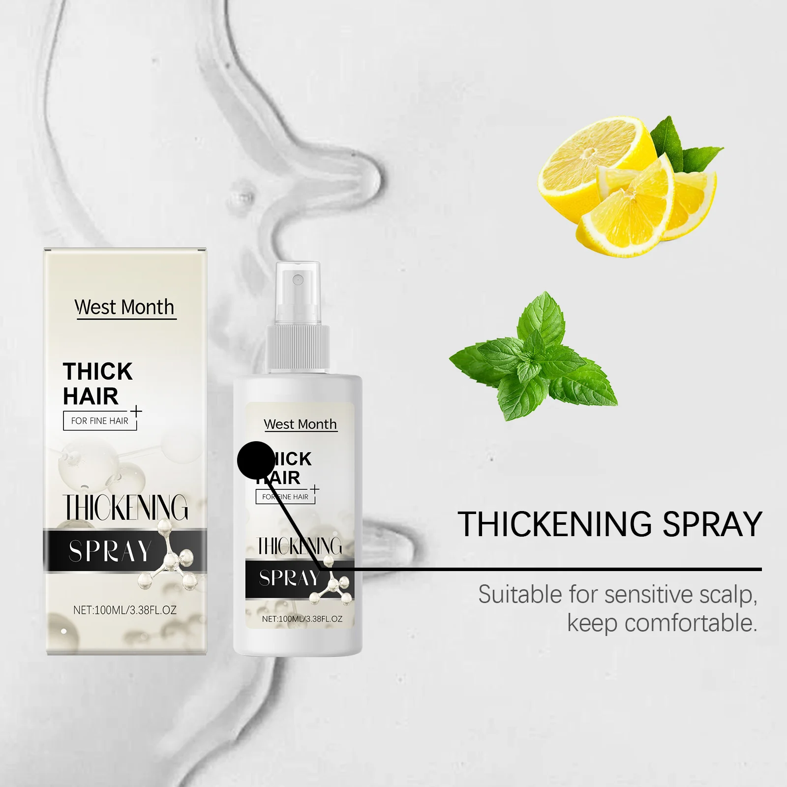 West Month Thickening Hair Spray for Fine Hair, Volumizing & Lightweight Hold 7 thickening hair spray volumizing wes 83wg62z8 desc 7