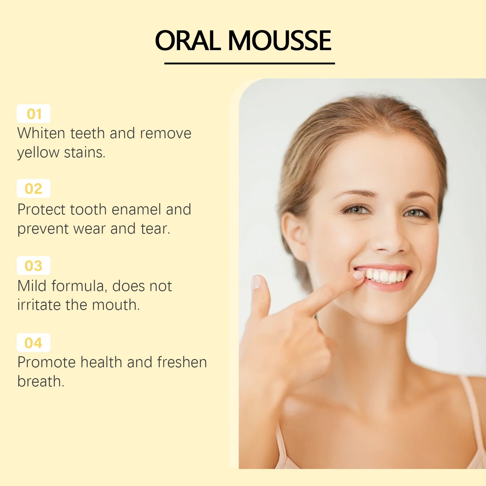 Tooth Mousse Whitening Toothpaste 60ml Protect Enamel Clean Yellow Stains Daily Oral Care 8 tooth mousse whitening toothpaste 60ml wes yh52kg6s desc 8