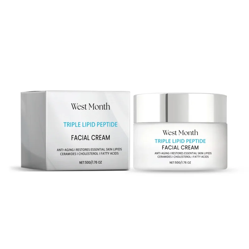 West Month Triple Lipid Peptide Anti-Aging Face Cream for Deep Moisture and Skin Barrier Repair