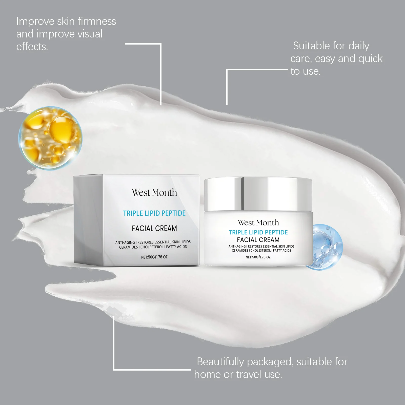 Triple Lipid Peptide Face Cream 50g Moisturizing Anti-Aging Skin Barrier Repair 6 triple lipid peptide face cream 50g wes wj4g33c6 desc 6