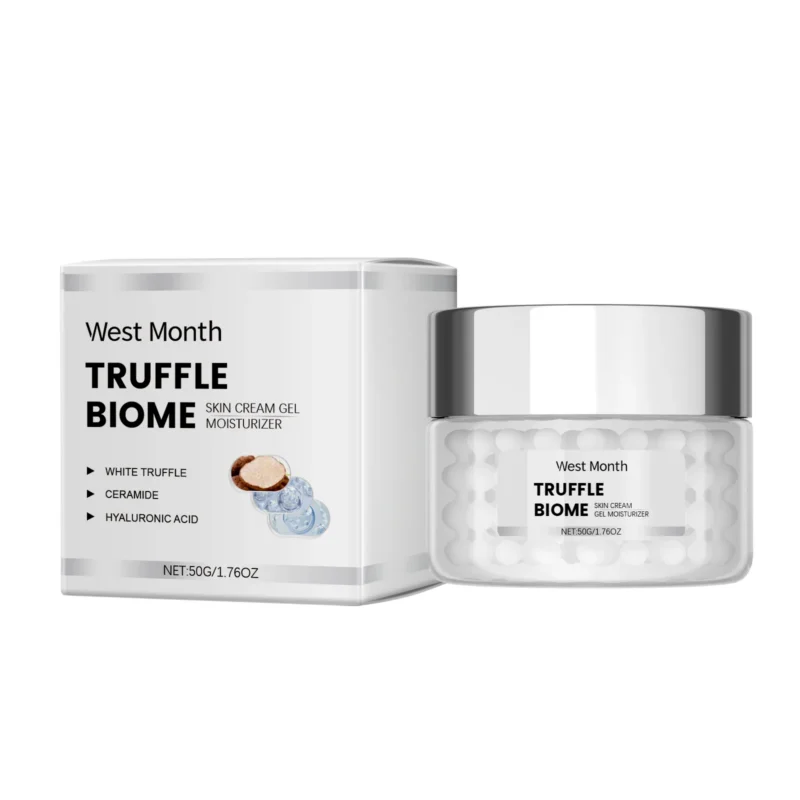 West Month Truffle Moisturizing Cream 50g in a sleek jar, ideal for deep hydration and anti-wrinkle care