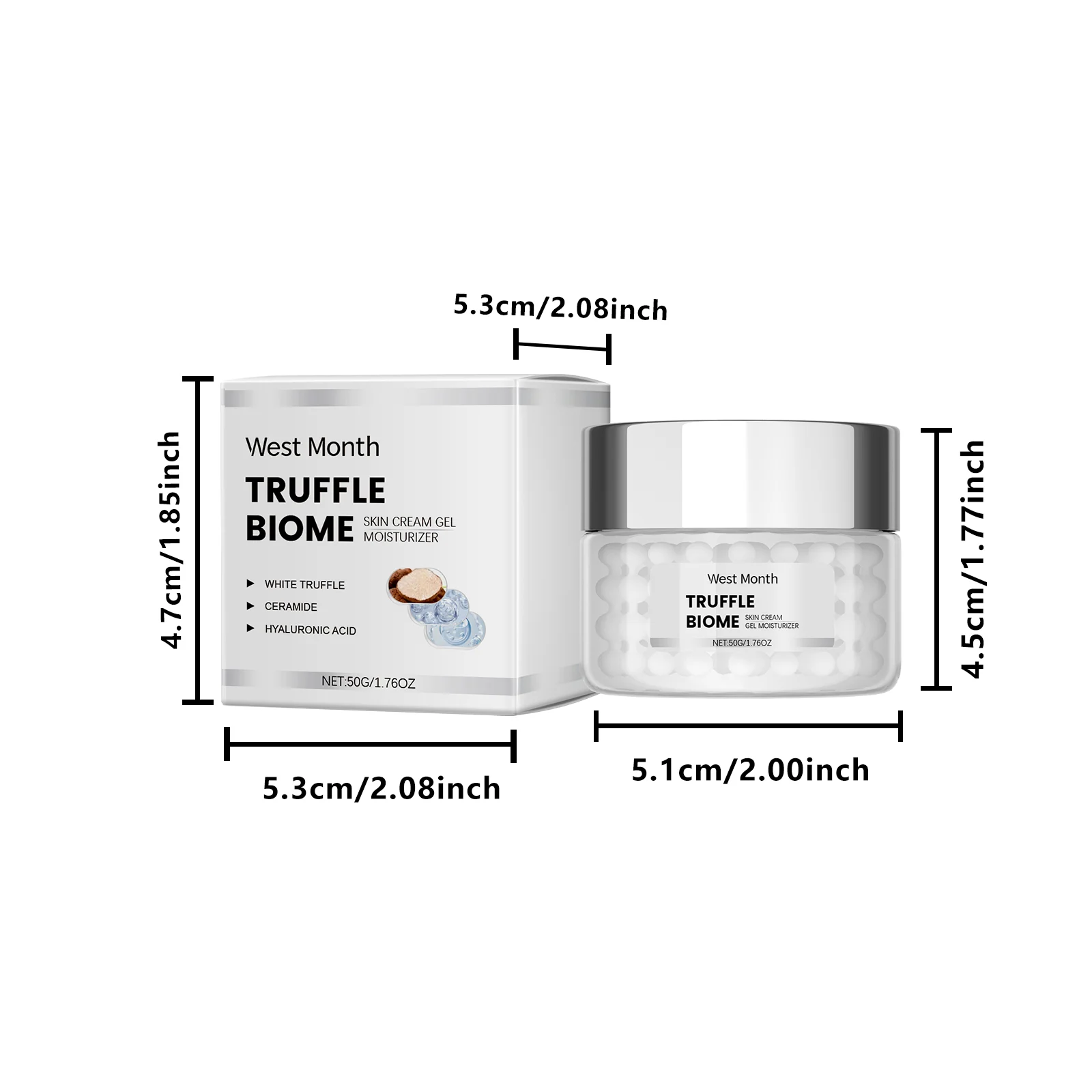 Truffle Moisturizing Cream 50g with Ceramide & Hyaluronic Acid for Firming & Hydration 1 truffle moisturizing cream 50g wes 3x9ajjga desc 1