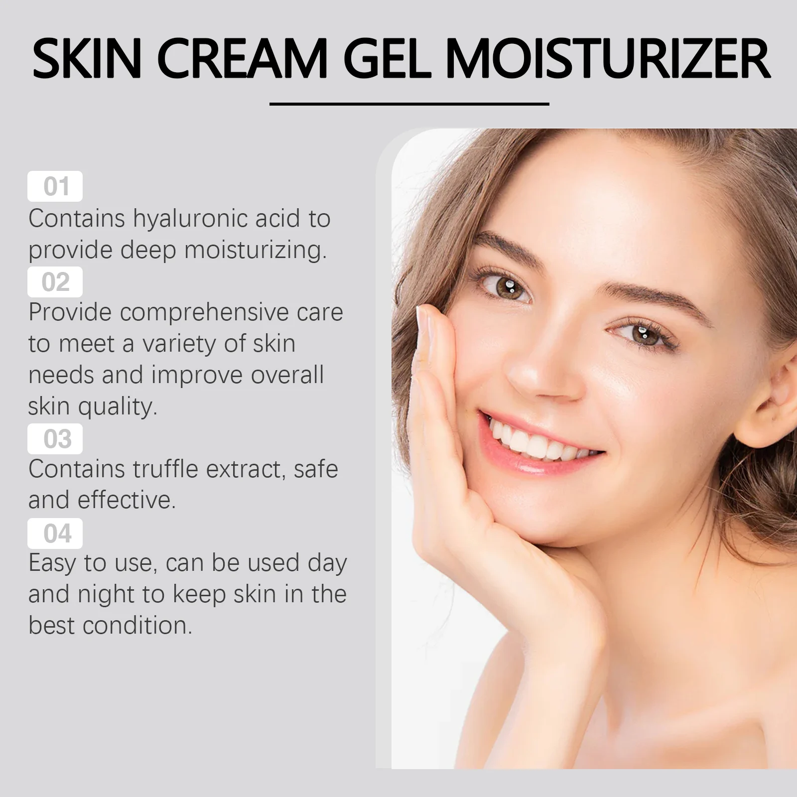 Truffle Moisturizing Cream 50g with Ceramide & Hyaluronic Acid for Firming & Hydration 5 truffle moisturizing cream 50g wes 3x9ajjga desc 5