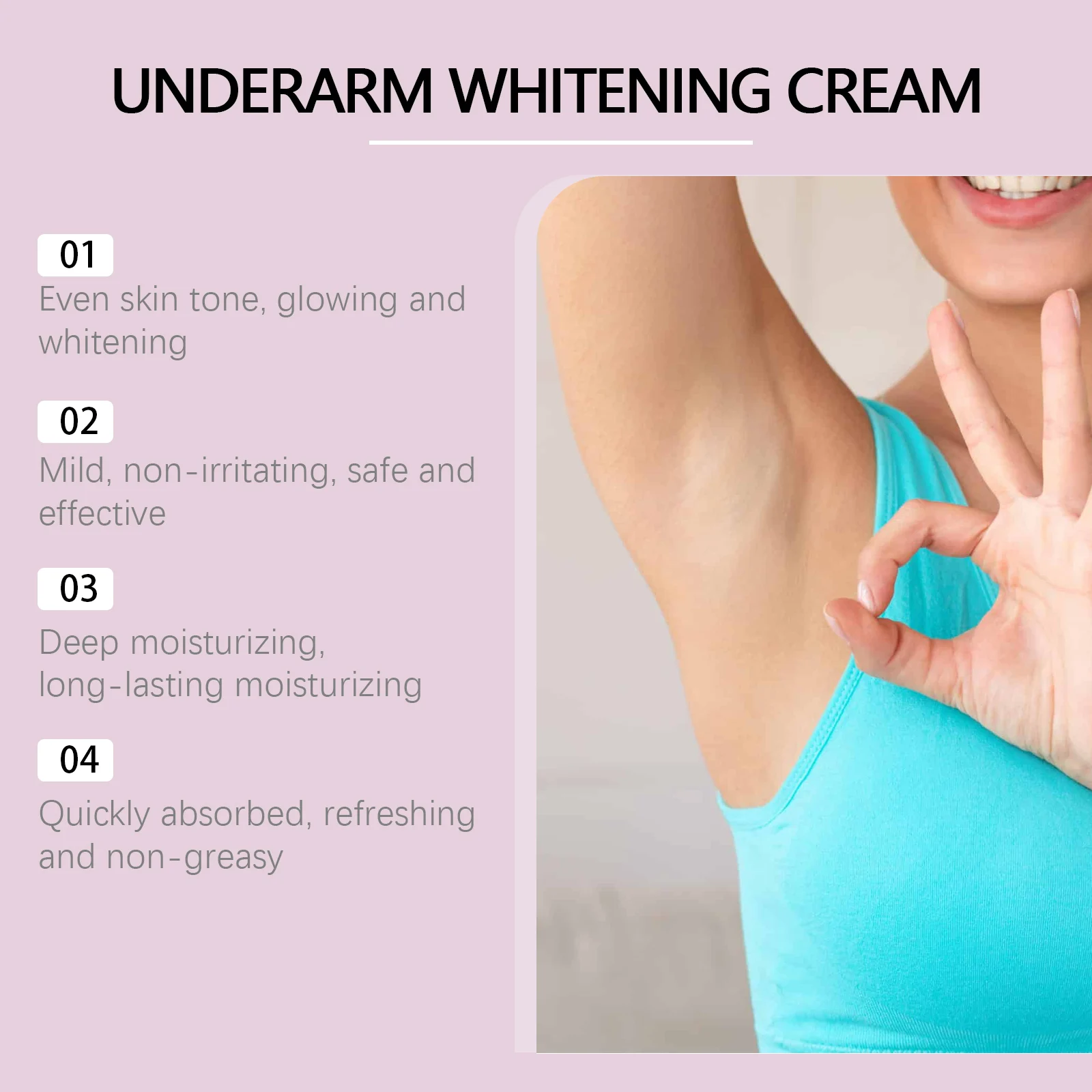 West Month Underarm Whitening Cream For Sensitive Areas, Smooths & Evens Skin Tone 5 underarm whitening cream wes k3xsgqnk desc 5