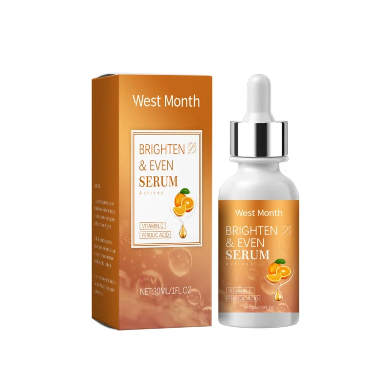 West Month Vitamin C Brightening Serum with Ferulic Acid & Collagen for Radiant Hydrated Skin