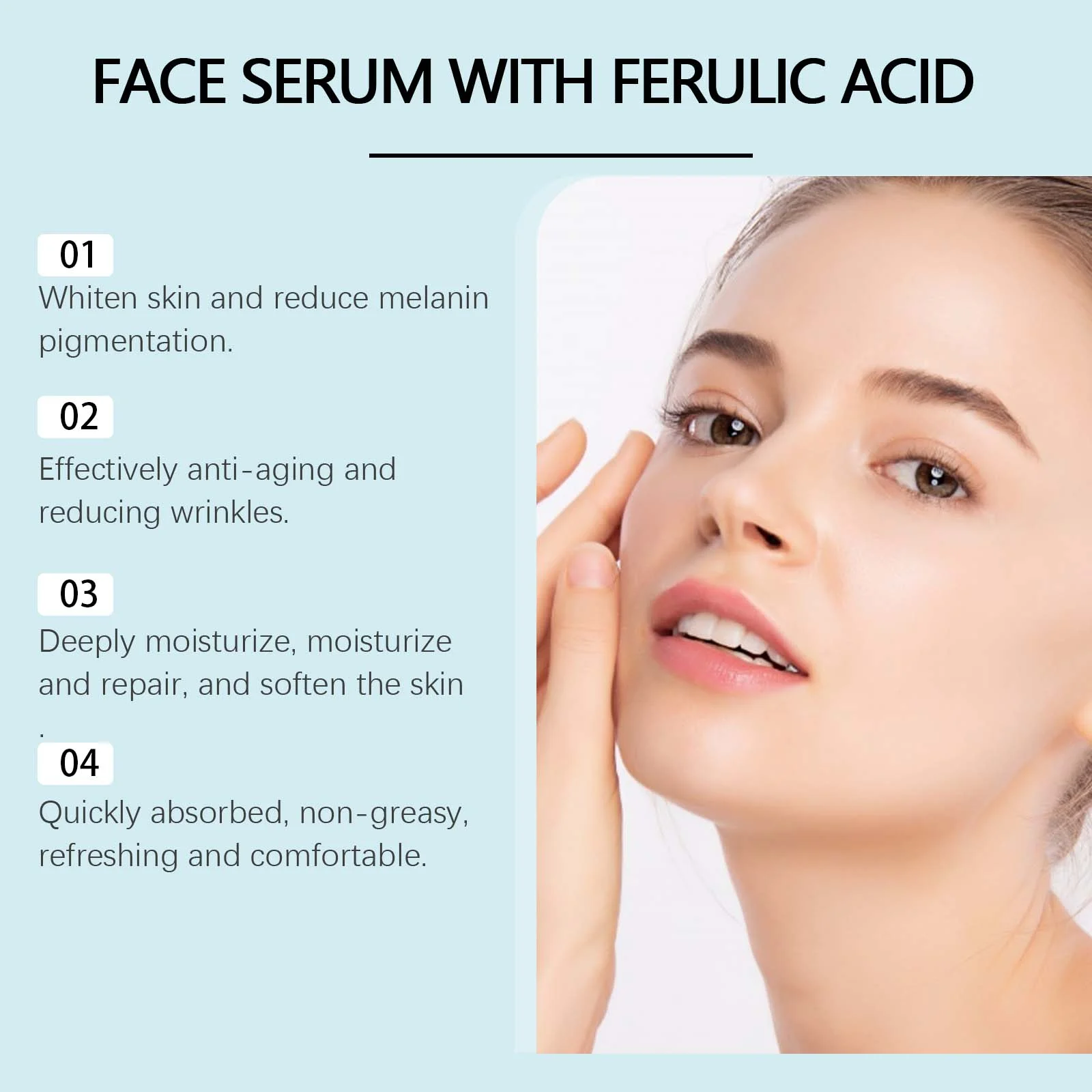 Vitamin C Face Serum with Ferulic Acid 30ml - Hydrating, Brightening & Anti-Aging Treatment 5 vitamin c face serum with ferulic acid 30ml wes e3nu37pb desc 5