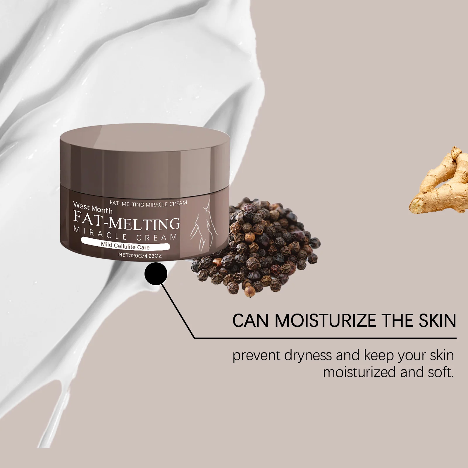 Body Contouring Cream 120g for Firming and Shaping with Coffee & Ginseng 7 west month body firming sculpting cream 120g wes 5xpxq98b desc 7