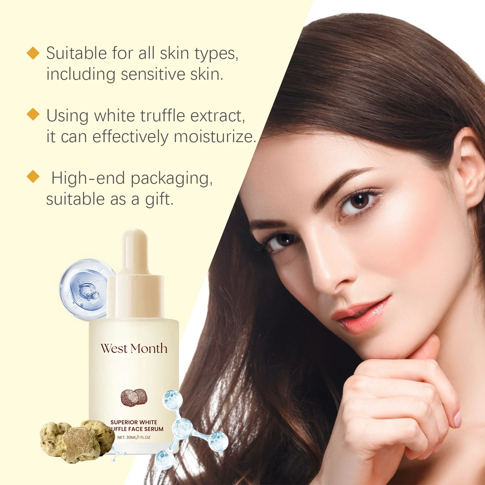 West Month White Truffle Face Serum Anti-Wrinkle Hydration Brightening 8 white truffle face serum wes fwh5e2wv desc 8