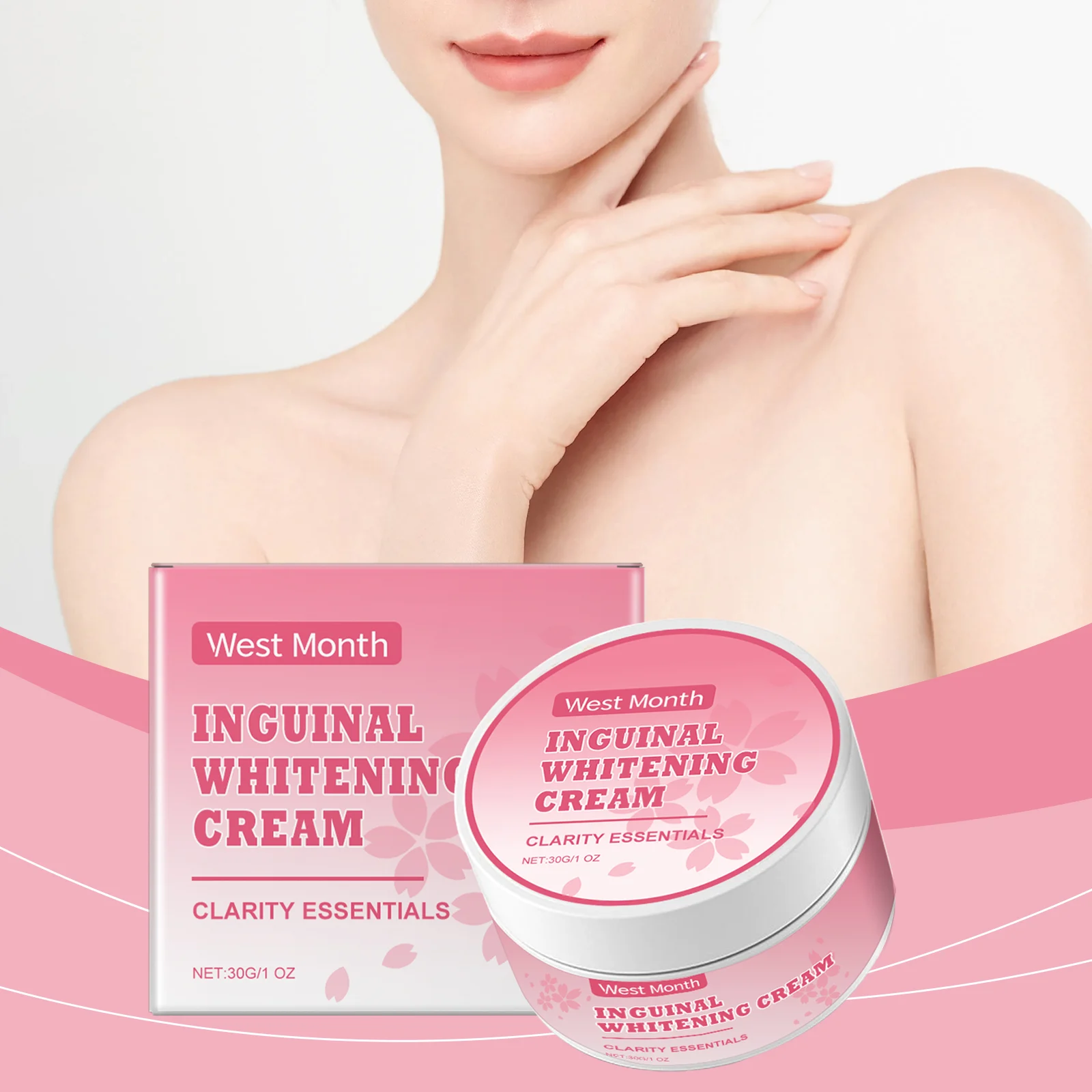 Whitening Body Cream Brightening Hydrating Moisturizer for Smooth Skin 30g 2 whitening body cream brightening hydrating moisturizer 30g wes 829mj9r3 desc 2