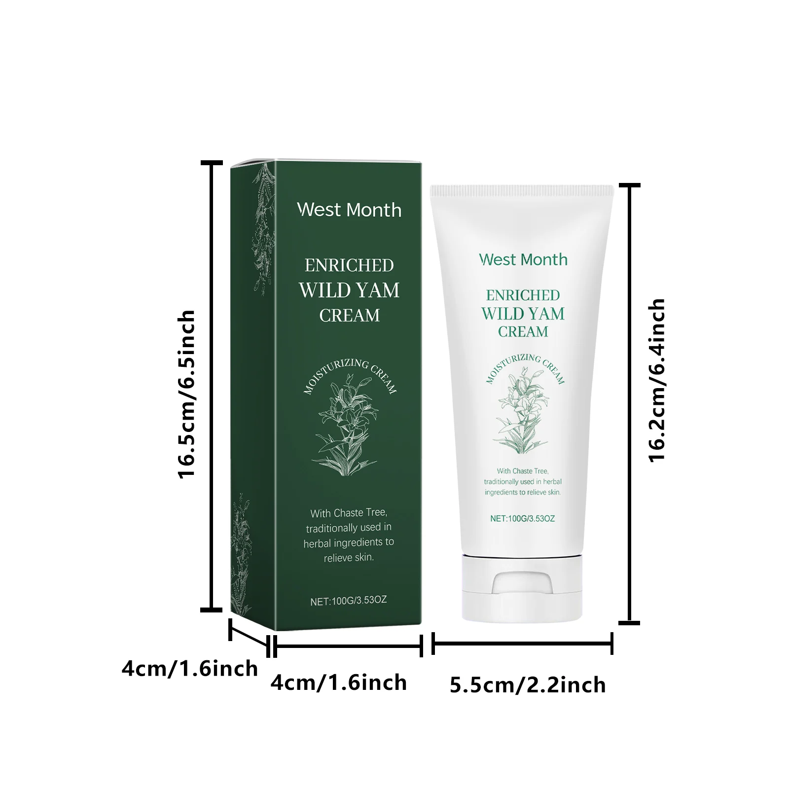 Wild Yam Cream for Women 100g for Menstrual Comfort & Skin Nourishment 1 wild yam cream for women 100g wes sbq67c8w desc 1
