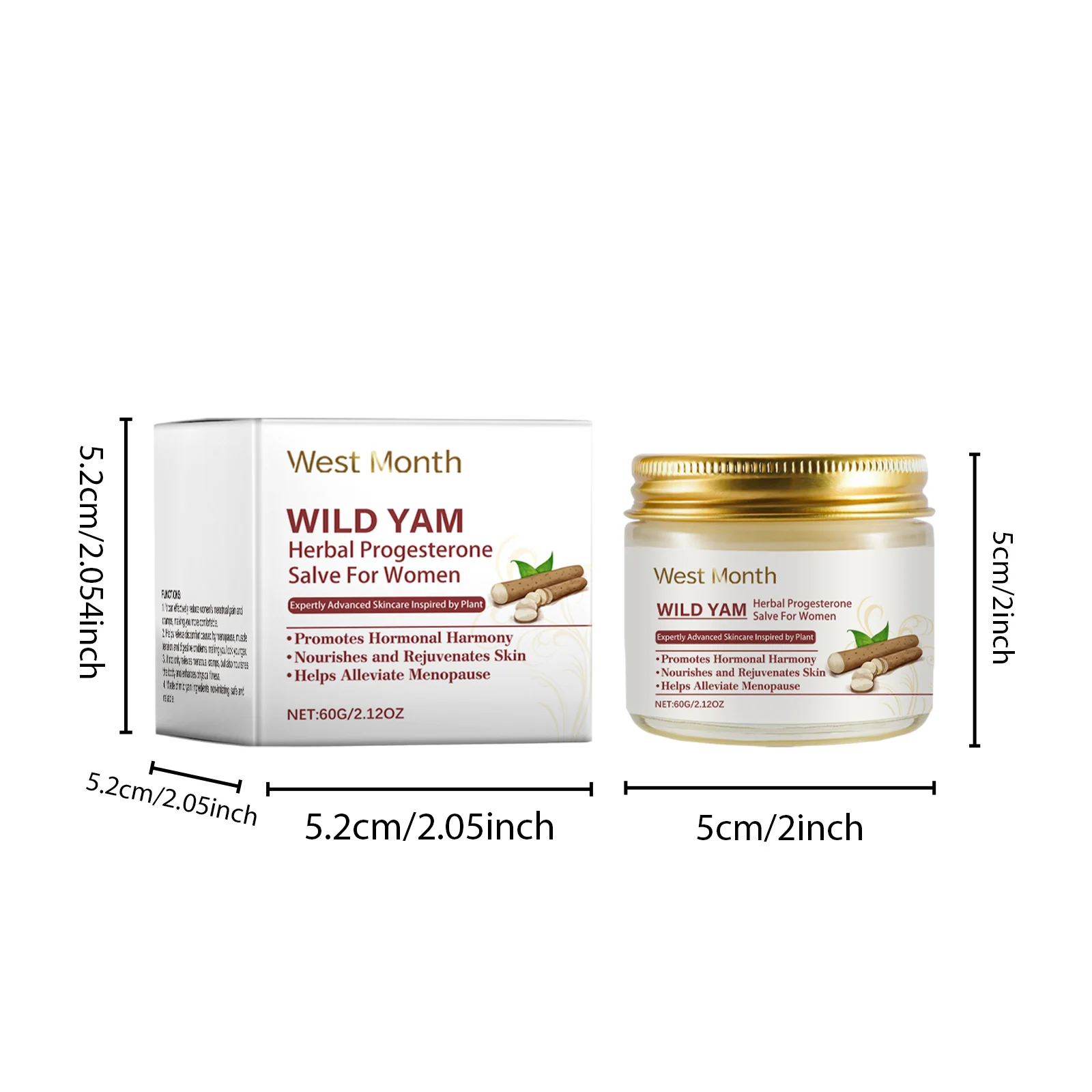 Wild Yam Progesterone Salve for Women 60g - Soothe Discomfort, Nourish Skin 1 wild yam progesterone salve for women 60g wes mag36kvh desc 1