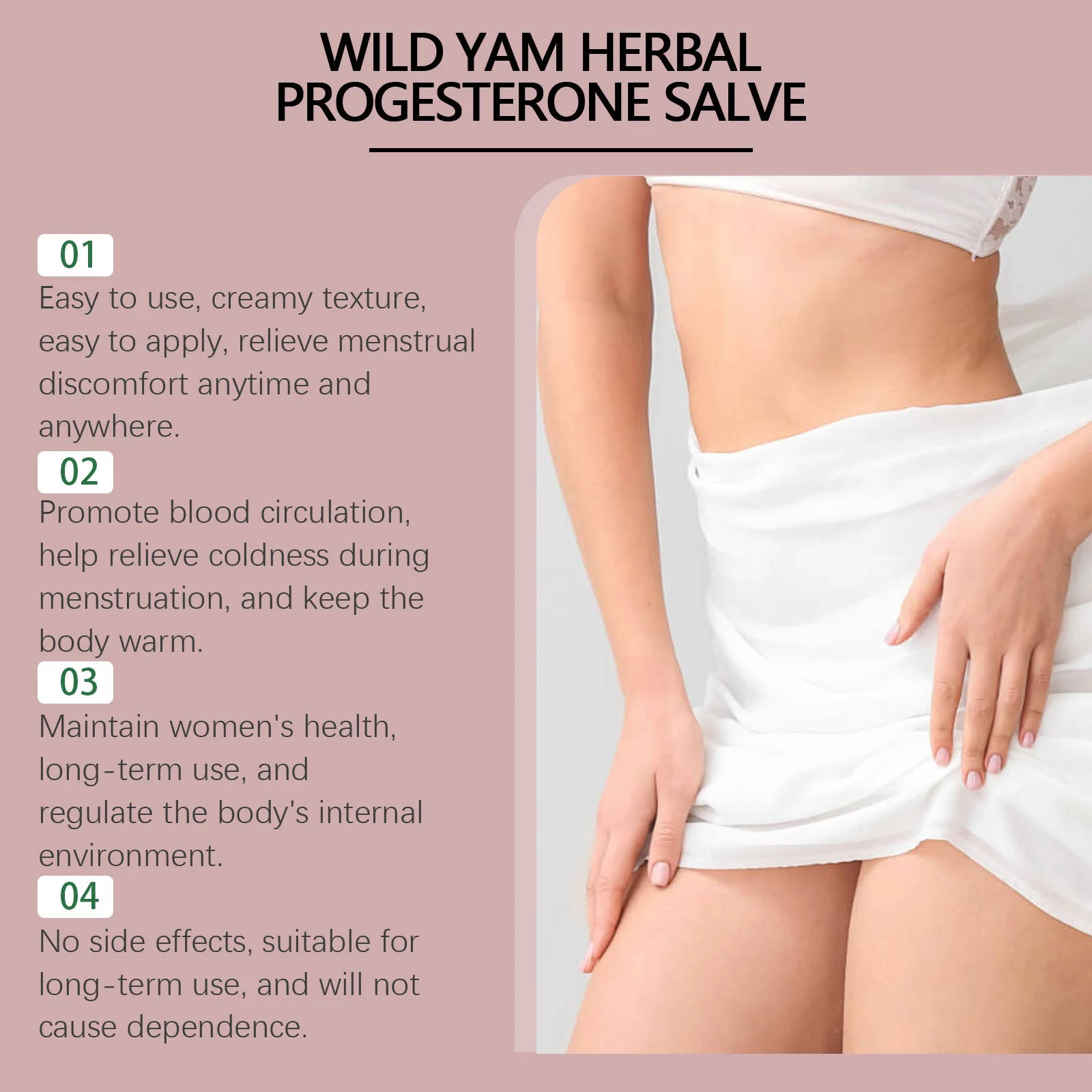 Wild Yam Progesterone Salve for Women 60g - Soothe Discomfort, Nourish Skin 5 wild yam progesterone salve for women 60g wes mag36kvh desc 5