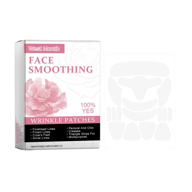 Set of West Month Wrinkle Patches for smoothing forehead lines, crow's feet, and smile lines to tighten and lift facial skin