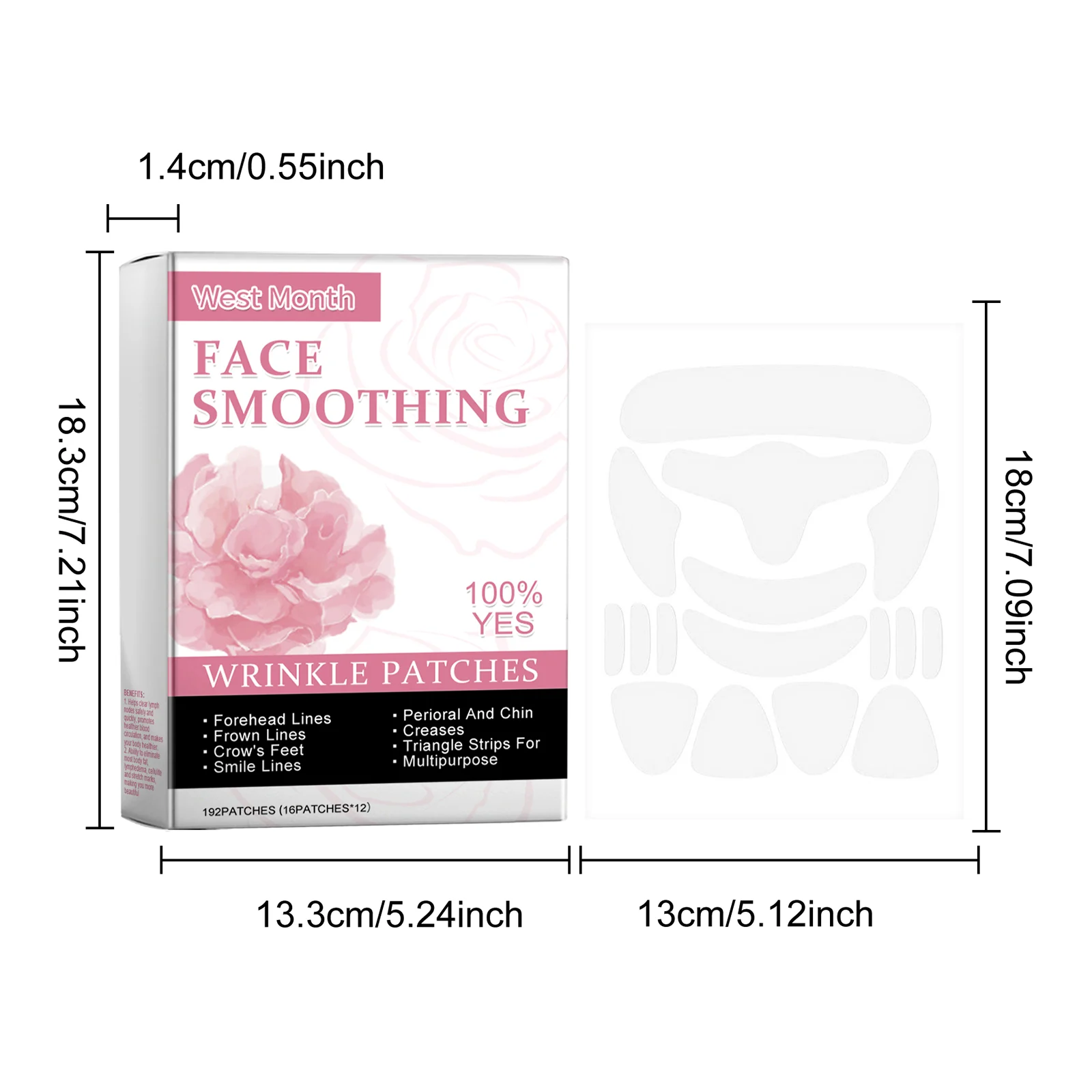 Wrinkle Patches Set for Face Smoothing, Tightening, and Lifting 1 wrinkle patches set face smoothing tightening lifting wes nc64mv8p desc 1