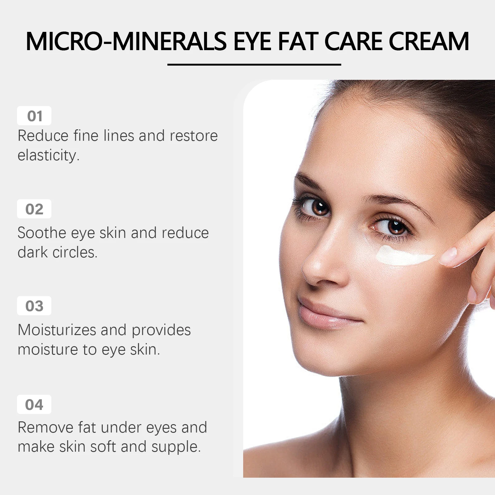 West Month Anti-Wrinkle Eye Fat Care Cream with Triple Rollerball Massage, Micro-Minerals 5 anti wrinkle eye fat care cream wes 45rvxc4e desc 5