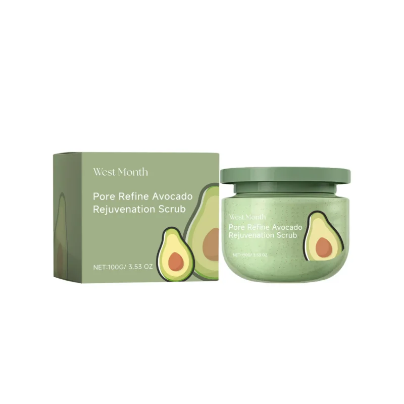 West Month Avocado Ice Cream Body Scrub Exfoliates Moisturizes Skin