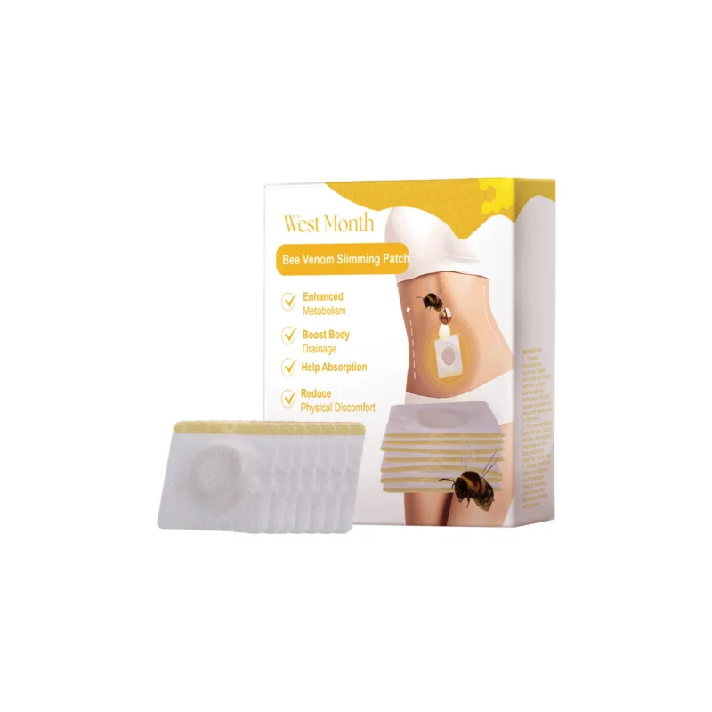 West Month Bee Venom Slimming Patches for abdomen tightening, reducing bloating, and boosting metabolism.
