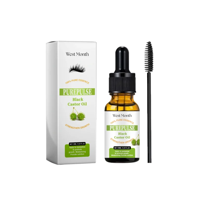 West Month Black Castor Oil Eyelash Serum for Growth, Lengthening & Thickening
