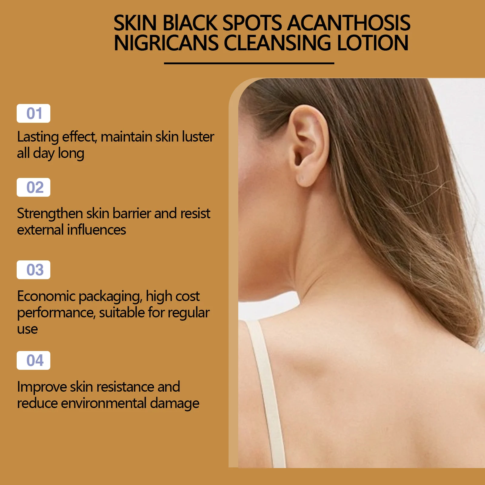 West Month Black Spots & Acanthosis Nigricans Cleansing Lotion for Smooth, Glowing Skin 5 black spots acanthosis cleansing lotion wes tyxx3gex desc 5