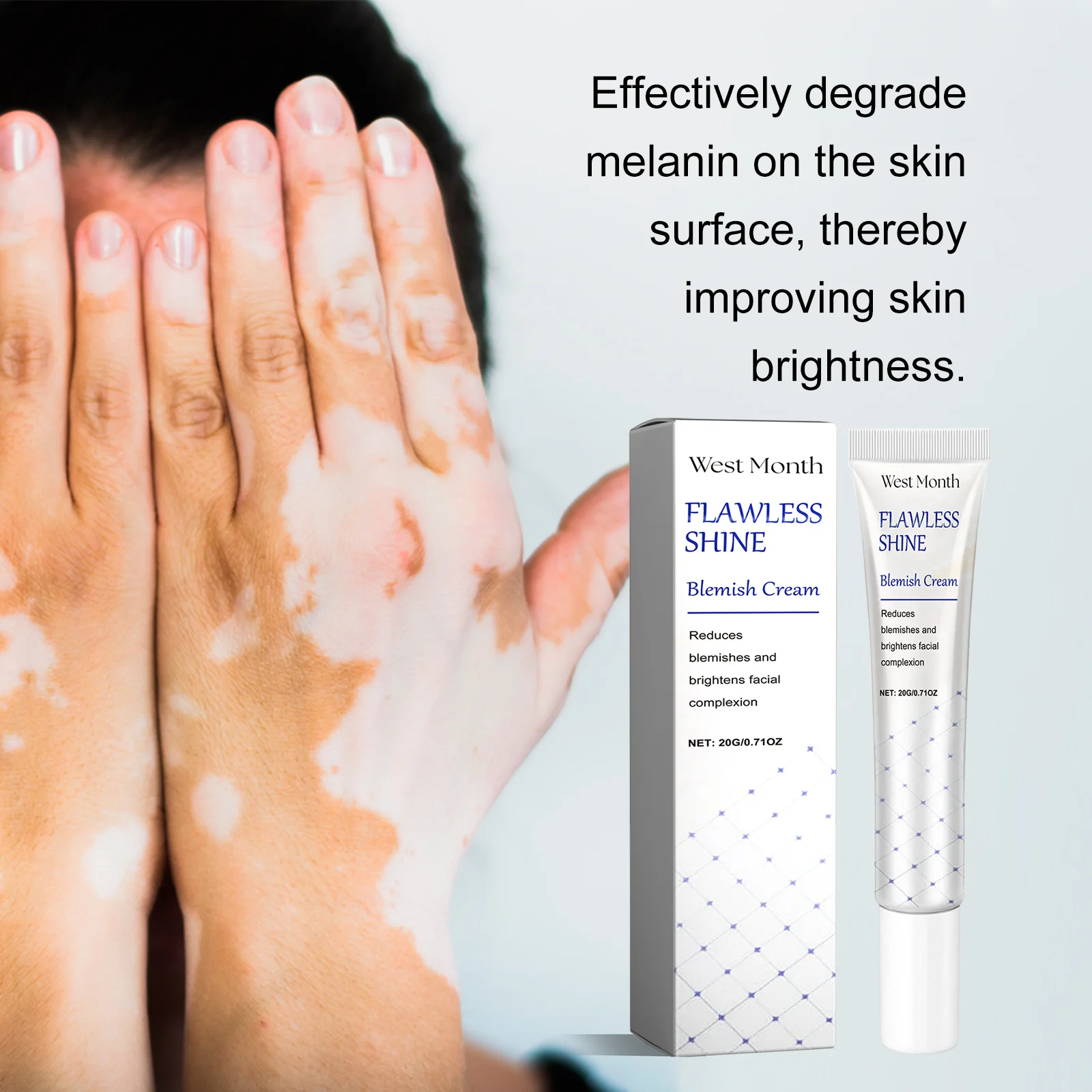 West Month Flawless Shine Blemish Cream - Reduces Blemishes & Brightens Skin 6 blemish cream skin brightening wes c482j54f desc 6