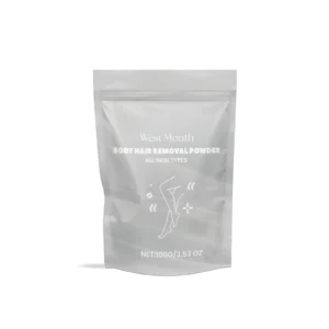 West Month Body Hair Removal Powder 100g for Gentle Hair Removal on Arms, Legs, and Underarms