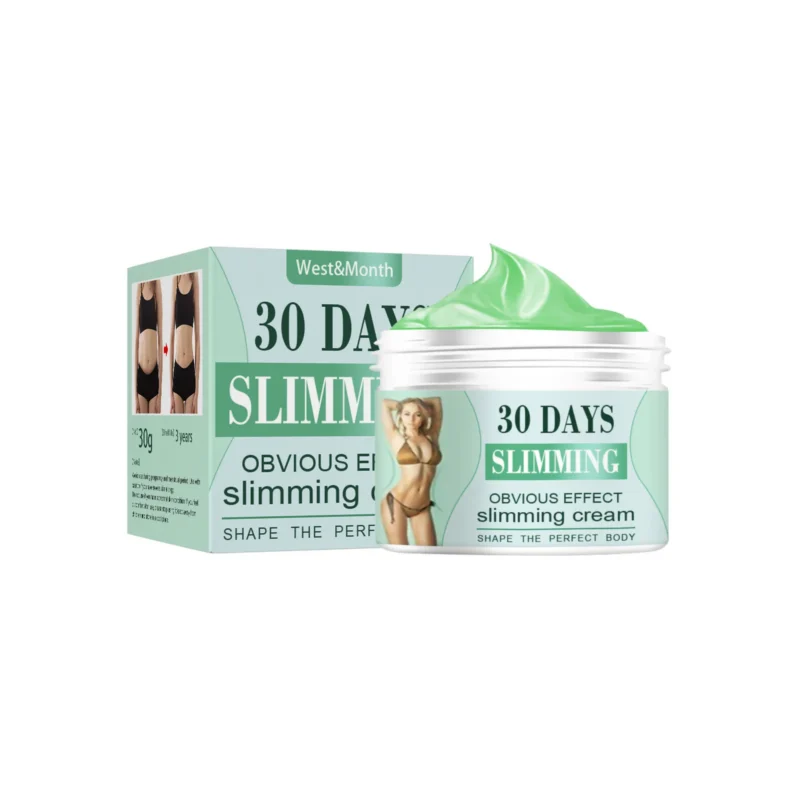 West Month Body Slimming Cream 35g with Caffeine and Plant Extracts for Contouring and Moisturizing