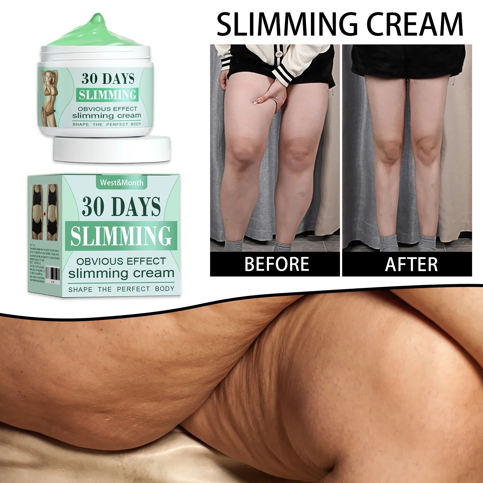 Body Slimming Cream Massage Gel 35g with Caffeine, Moisturizing & Tightening 2 body slimming massage gel 35g wes t7c7r3zv desc 2