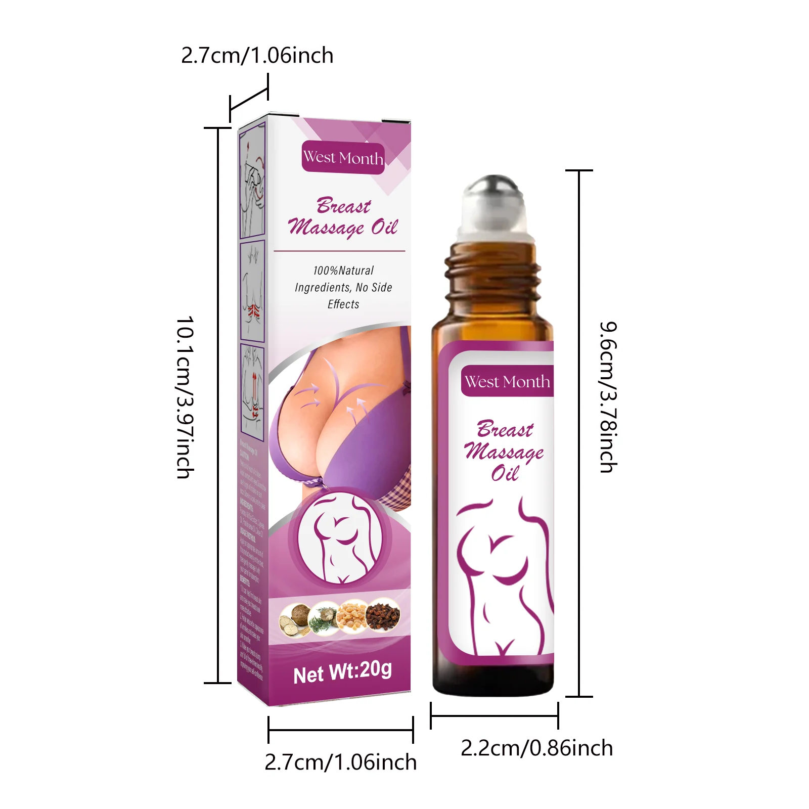 Breast Firming Roller Oil 20g for Tightening, Plumping & Smoothing Skin 1 breast firming roller oil 20g wes 33mpvbf9 desc 1