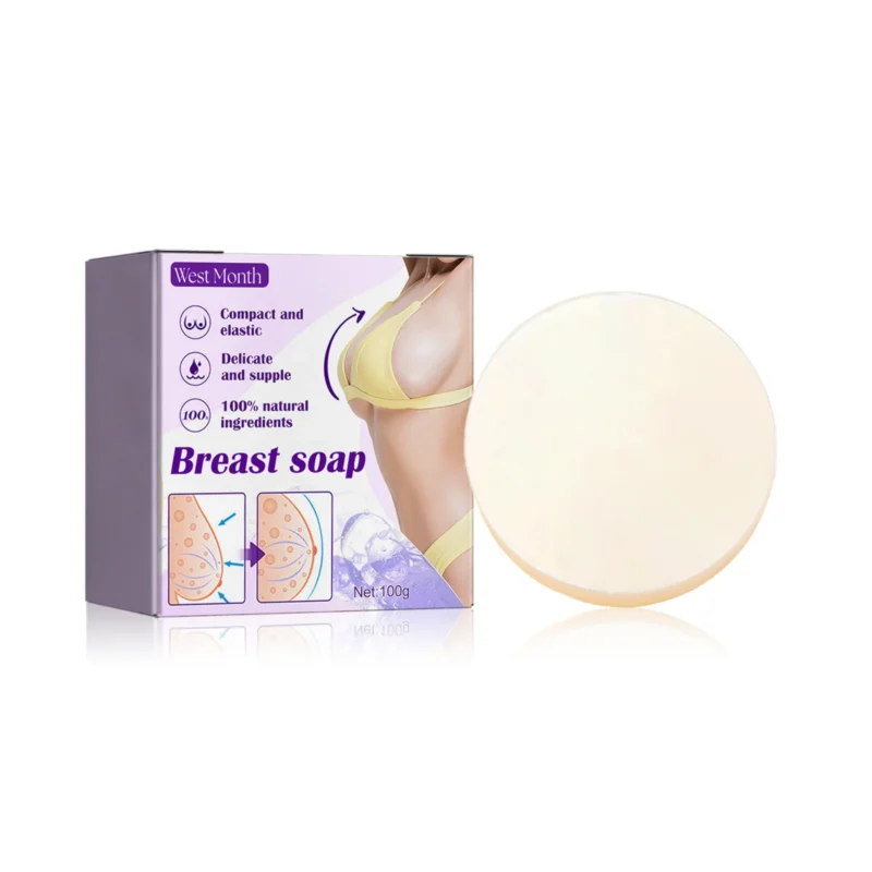 West Month Breast Firming Soap with Milk Protein and Collagen for Enhanced Firmness and Cleansing