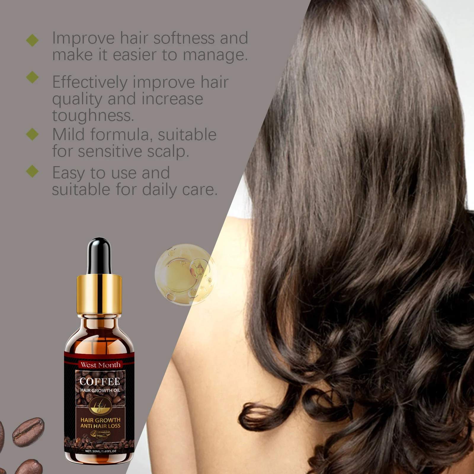 Caffeine Hair Growth Oil 50ml for Hair Loss Repair and Scalp Nourishment 8 caffeine hair growth oil 50ml wes swgjcpr4 desc 8