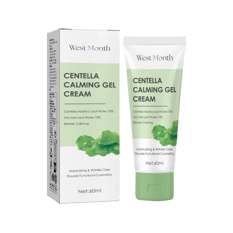 WestMonth Centella Asiatica Moisturizing Cream in a 60ml tube for brightening, soothing, and hydrating skin