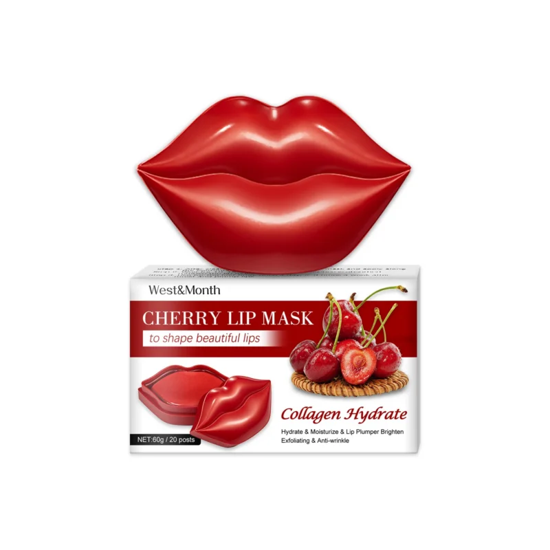 West&Month Cherry Jelly Lip Mask - Hydrating, Exfoliating, Plumping Lip Care Treatment - West Month