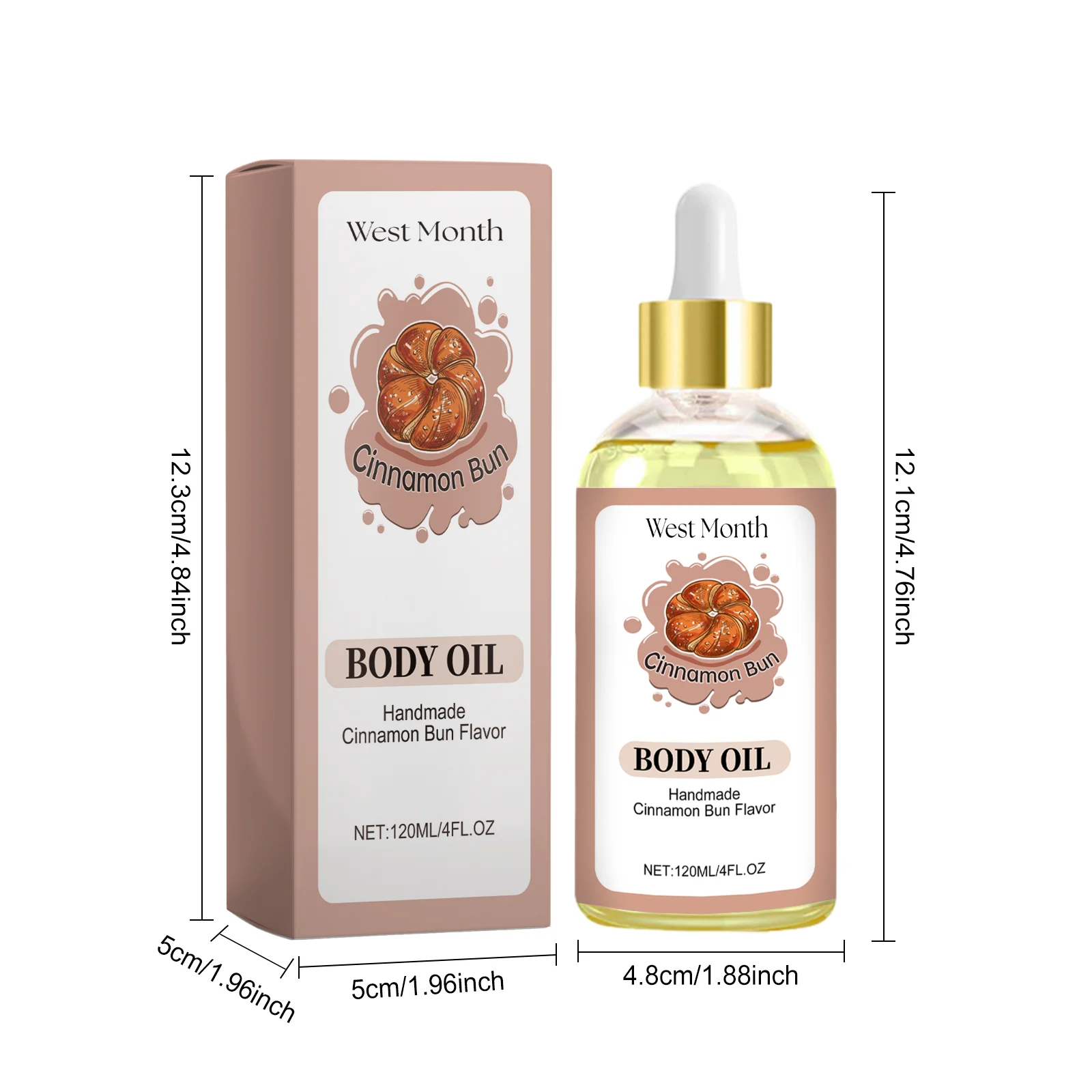 West Month Cinnamon Body Oil for Skin Moisturizing and Firming 1 cinnamon body oil wes fb6qsebx desc 1