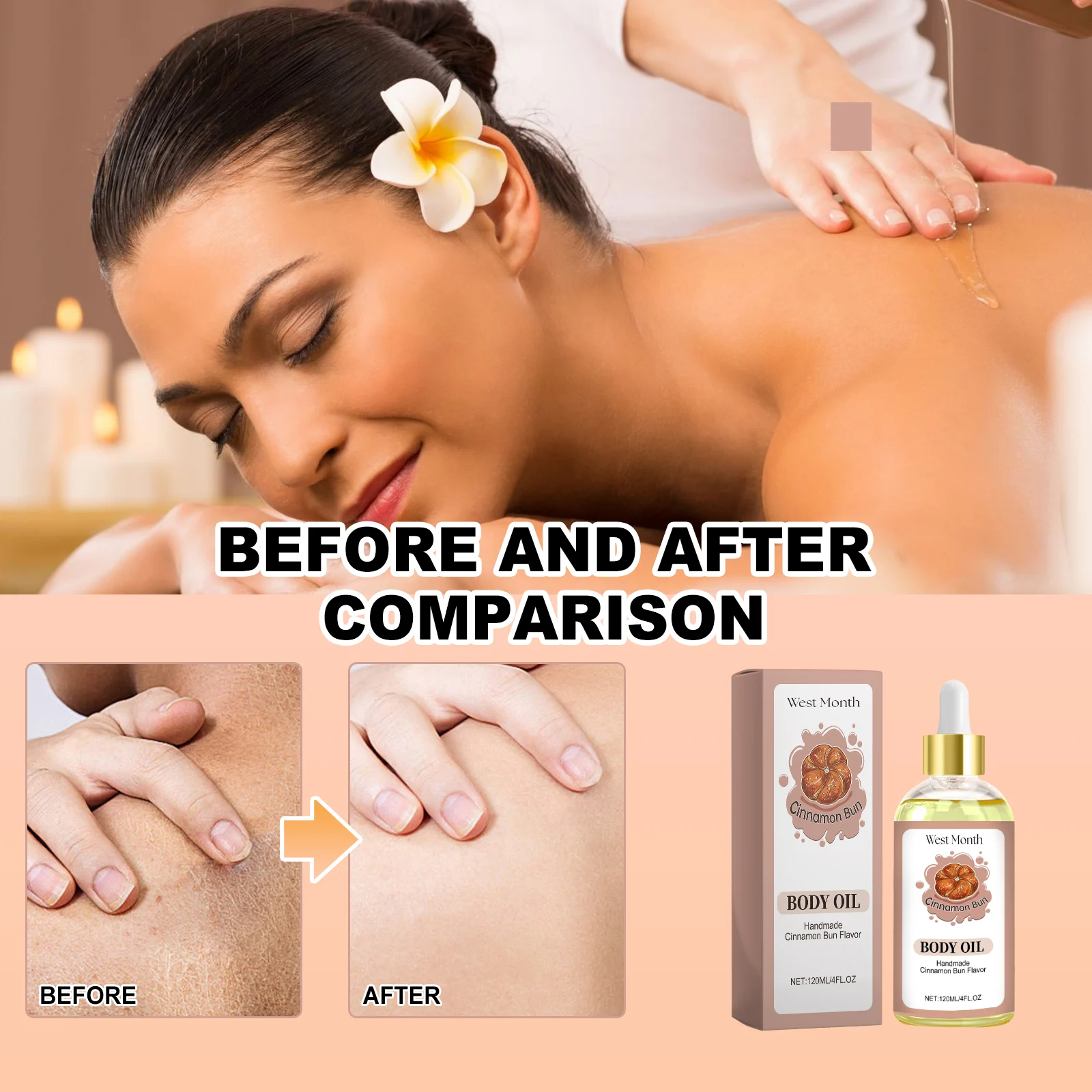 West Month Cinnamon Body Oil for Skin Moisturizing and Firming 8 cinnamon body oil wes fb6qsebx desc 8