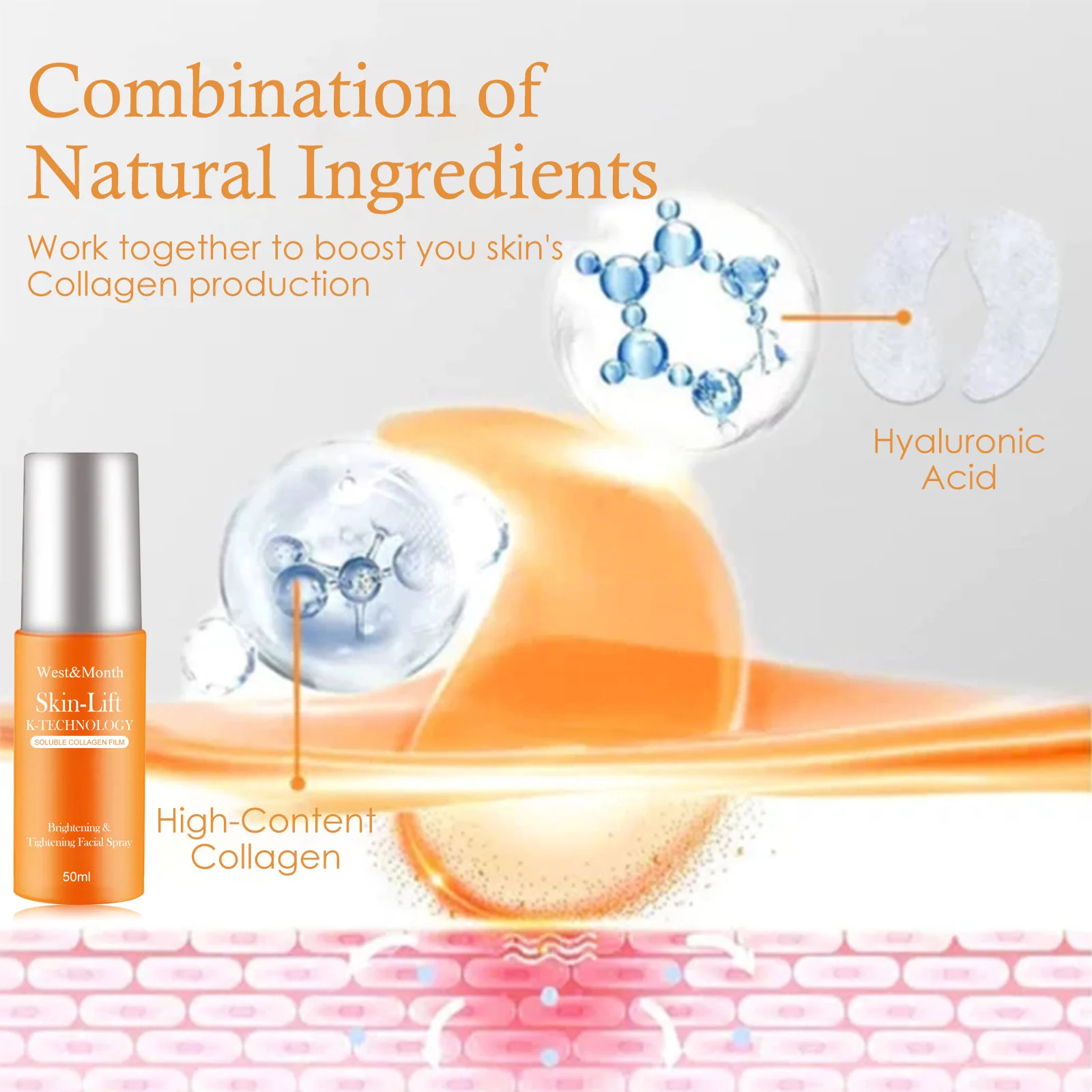 West Month Soluble Collagen Eye Film & Tightening Facial Spray 50ml 8 collagen eye film facial spray wes 7pmz5k4n desc 8