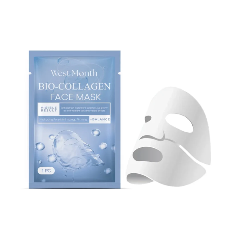 West Month Bio Collagen Face Mask - Hydrating, Firming, Pore Minimizing