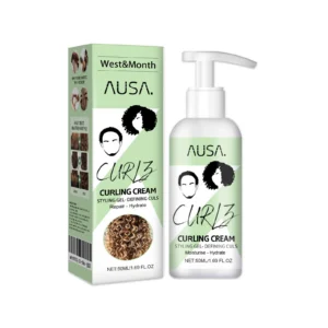 West Month Curl Cream Styling Gel - Defining Curls, Moisturizing & Hydrating