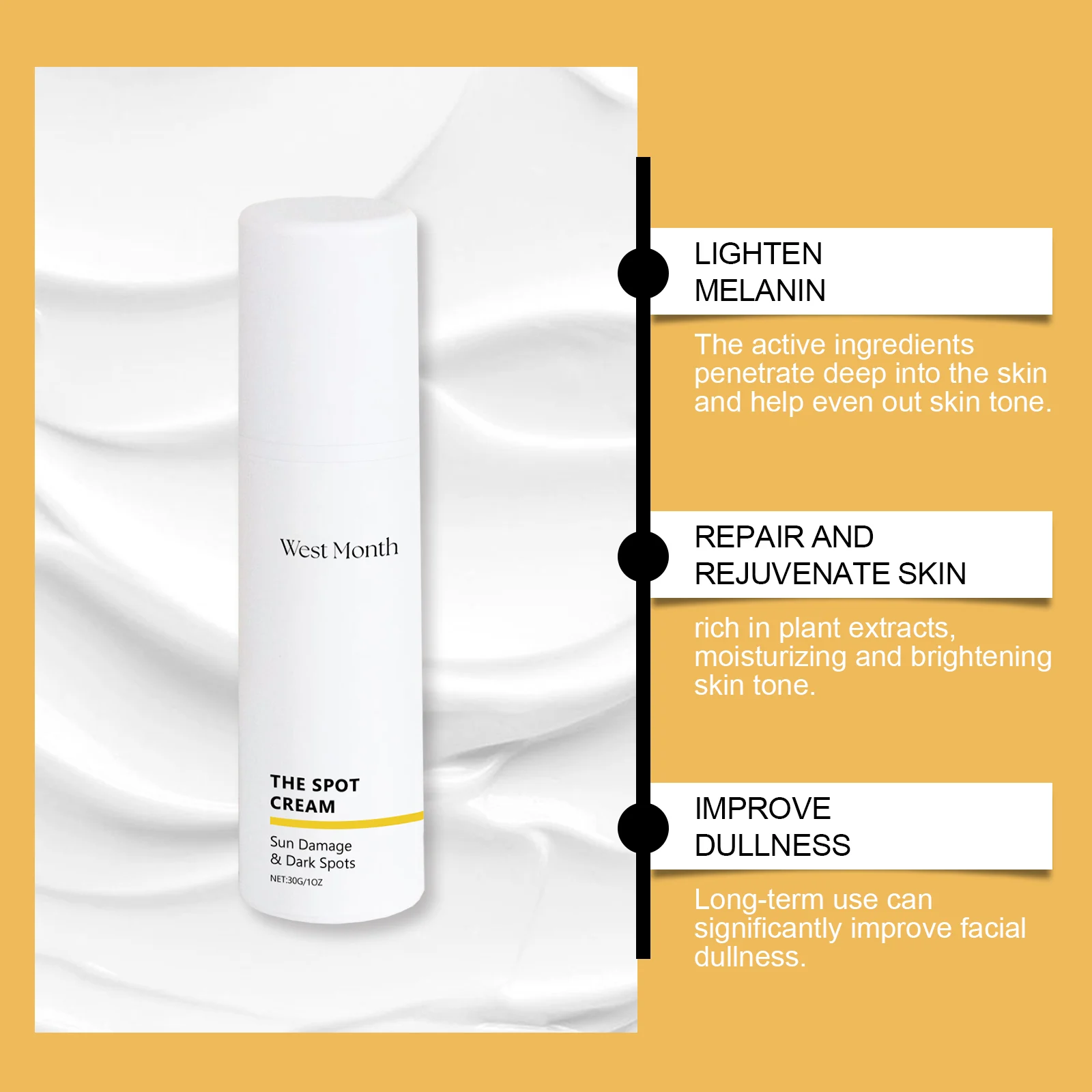 Dark Spot Cream For Face Brightening And Moisturizing, 30g 5 dark spot cream for face brightening moisturizing 30g wes k5pdgyp3 desc 5